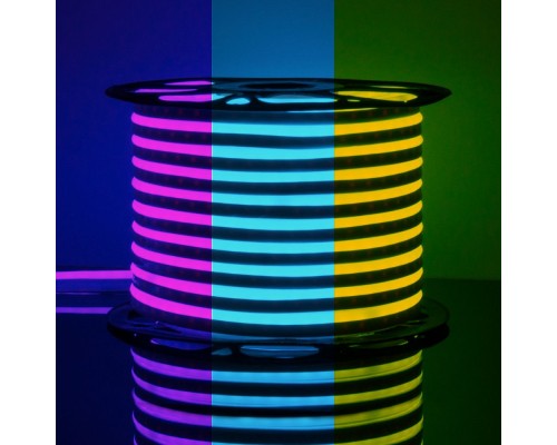 Светодиодная лента Гибкий неон 220V 12W 80Led 5050 IP67 односторонний RGB, 50 м Elektrostandard Светодиодная лента Гибкий неон 220V 12W 80Led 5050 IP67 односторонний RGB, 50 м Elektrostandard