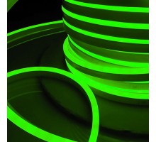 Светодиодная лента Гибкий неон 220V 9,6W 120Led 2835 IP67, односторонний зеленый, 50 м Elektrostandard