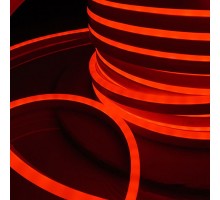 Светодиодная лента Светодиодный гибкий неон 220V Гибкий неон 220V 9,6W 120Led 2835 IP67 односторонний красный, 50м Elektrostandard