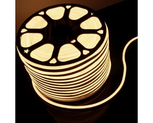 Светодиодная лента LS 001 220V 9,6 IP67 Гибкий неон 220V 9,6W 120Led 2835 IP67 односторонний теплый белый, 50 м Elektrostandard Светодиодная лента LS 001 220V 9,6 IP67 Гибкий неон 220V 9,6W 120Led 2835 IP67 односторонний теплый белый, 50 м Elektrostandard