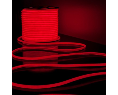 Светодиодная лента Гибкий неон 220V 9,6W 144Led 2835 IP67 круглый красный, 50 м Elektrostandard Светодиодная лента Гибкий неон 220V 9,6W 144Led 2835 IP67 круглый красный, 50 м Elektrostandard