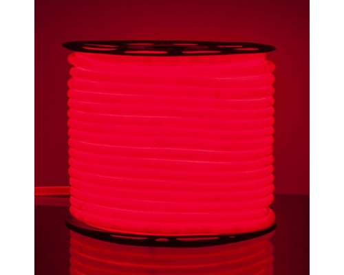 Светодиодная лента Гибкий неон 220V 9,6W 144Led 2835 IP67 круглый красный, 50 м Elektrostandard Светодиодная лента Гибкий неон 220V 9,6W 144Led 2835 IP67 круглый красный, 50 м Elektrostandard