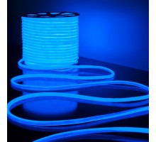 Светодиодная лента Гибкий неон 220V 9,6W 144Led 2835 IP67 круглый синий, 50 м Elektrostandard