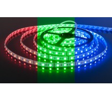 Светодиодная лента Лента светодиодная 12V 14,4W 60Led 5050 IP20 RGB, 5м Elektrostandard