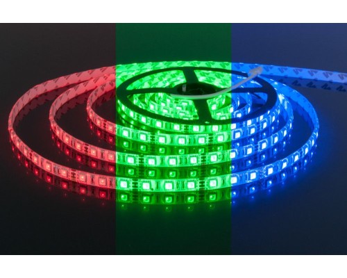 Светодиодная лента Лента светодиодная 12V 14,4W 60Led 5050 IP65 RGB, 5м Elektrostandard