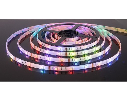 Светодиодная лента Лента светодиодная 12V 7,2W 30Led 5050 IP65 RGB, 5м Elektrostandard Светодиодная лента Лента светодиодная 12V 7,2W 30Led 5050 IP65 RGB, 5м Elektrostandard