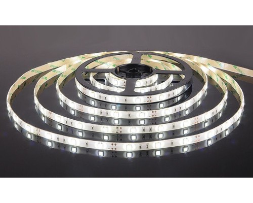 Светодиодная лента Лента светодиодная 12V 7,2W 30Led 5050 IP65 холодный белый, 5м Elektrostandard Светодиодная лента Лента светодиодная 12V 7,2W 30Led 5050 IP65 холодный белый, 5м Elektrostandard