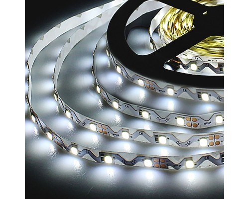 Светодиодная лента 12V 6W IP20 Лента светодиодная гибкая 12V 6W 60Led 2835 IP20 холодный белый, 5м Elektrostandard Светодиодная лента 12V 6W IP20 Лента светодиодная гибкая 12V 6W 60Led 2835 IP20 холодный белый, 5м Elektrostandard