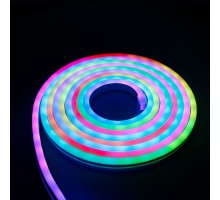 Светодиодная лента 12V 7W IP65 Набор гибкого одностороннего неона 12V 7W 48Led 5050 IP65 RGB, 5м Elektrostandard