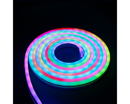 Светодиодная лента 12V 7W IP65 Набор гибкого одностороннего неона 12V 7W 48Led 5050 IP65 RGB, 5м Elektrostandard Светодиодная лента 12V 7W IP65 Набор гибкого одностороннего неона 12V 7W 48Led 5050 IP65 RGB, 5м Elektrostandard