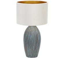 Интерьерная настольная лампа Amphora 10172/L Blue Escada