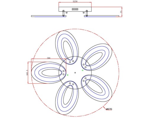 Потолочная люстра Air 10211/5LED Escada Потолочная люстра Air 10211/5LED Escada