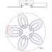 Потолочная люстра Air 10211/5LED Escada