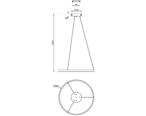 Подвесной светильник Void 10254/1LED Silver APP Escada Подвесной светильник Void 10254/1LED Silver APP Escada