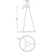 Подвесной светильник Void 10254/1LED Silver APP Escada