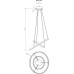 Подвесной светильник Void 10254/2LED Silver APP Escada