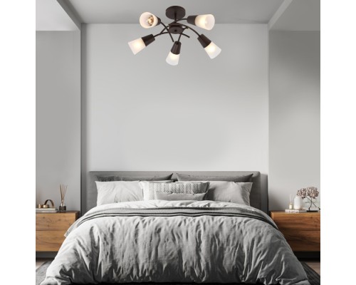 Потолочная люстра Calla 1109/5P Wenge Escada Потолочная люстра Calla 1109/5P Wenge Escada
