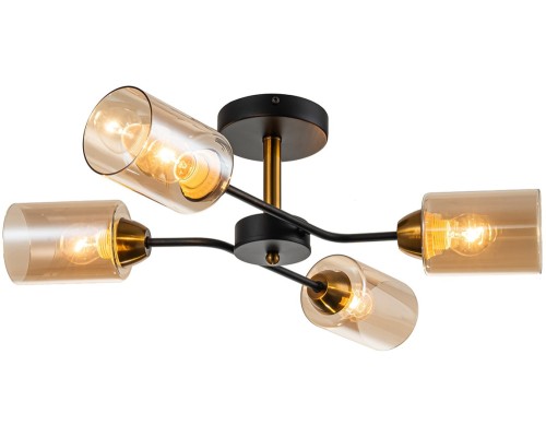 Потолочная люстра Vertigo 1131/4P Black/Gold Escada Потолочная люстра Vertigo 1131/4P Black/Gold Escada