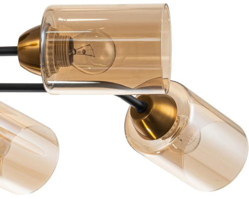 Потолочная люстра Vertigo 1131/6P Black/Gold Escada Потолочная люстра Vertigo 1131/6P Black/Gold Escada