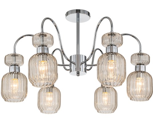 Потолочная люстра Gloss 1141/6PL Chrome/Beige Escada Потолочная люстра Gloss 1141/6PL Chrome/Beige Escada