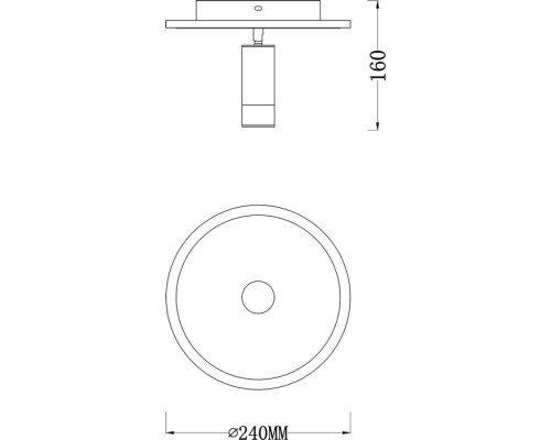 Настенно-потолочный светильник 20046LED 20046SMA/01LED WH Escada Настенно-потолочный светильник 20046LED 20046SMA/01LED WH Escada