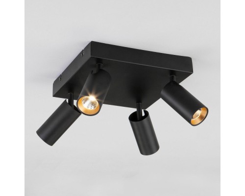 Спот Fleur 20066/4 LED черный/золото Eurosvet Спот Fleur 20066/4 LED черный/золото Eurosvet
