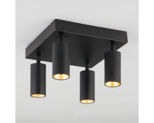 Спот Fleur 20066/4 LED черный/золото Eurosvet Спот Fleur 20066/4 LED черный/золото Eurosvet