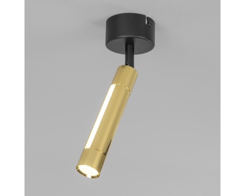 Спот Strong 20084/1 LED черный / золото Eurosvet Спот Strong 20084/1 LED черный / золото Eurosvet