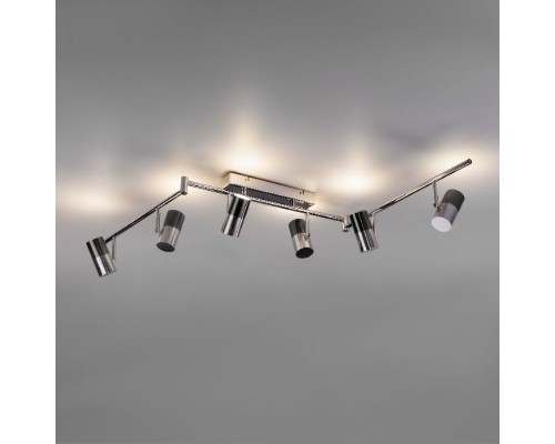 Спот Mini Topper 20086/6 LED хром / черный жемчуг Eurosvet Спот Mini Topper 20086/6 LED хром / черный жемчуг Eurosvet