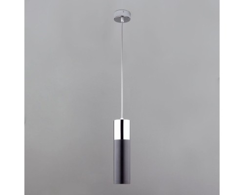 Подвесной светильник Double Topper 50135/1 LED хром / черный Eurosvet Подвесной светильник Double Topper 50135/1 LED хром / черный Eurosvet