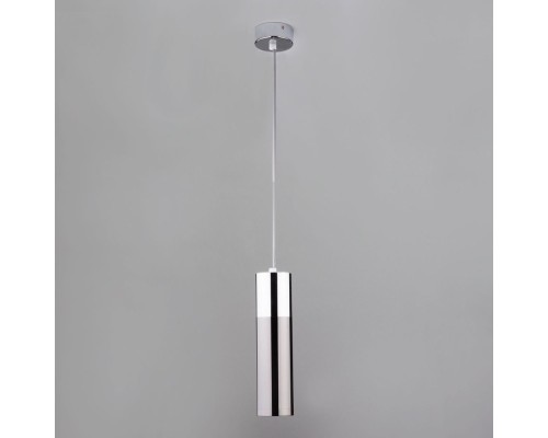 Подвесной светильник Double Topper 50135/1 LED хром / черный жемчуг Eurosvet Подвесной светильник Double Topper 50135/1 LED хром / черный жемчуг Eurosvet