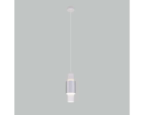 Подвесной светильник Bento 50204/1 LED белый / серебро Eurosvet Подвесной светильник Bento 50204/1 LED белый / серебро Eurosvet