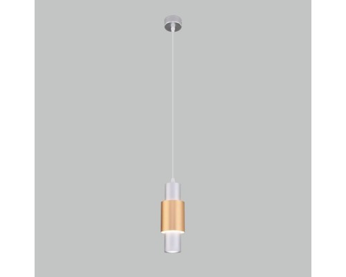 Подвесной светильник Bento 50204/1 LED серебро / золото Eurosvet Подвесной светильник Bento 50204/1 LED серебро / золото Eurosvet