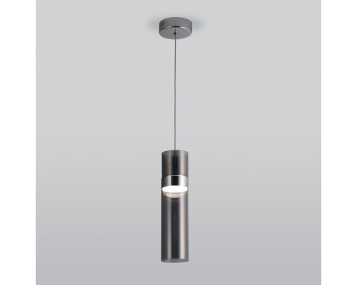 Подвесной светильник Lumen 50244/1 LED хром/дымчатый Eurosvet Подвесной светильник Lumen 50244/1 LED хром/дымчатый Eurosvet