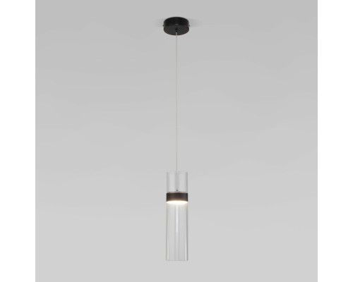 Подвесной светильник Lumen 50244/1 LED черный/прозрачный Eurosvet Подвесной светильник Lumen 50244/1 LED черный/прозрачный Eurosvet