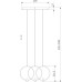 Подвесной светильник Layla 50257/3 LED черный Eurosvet