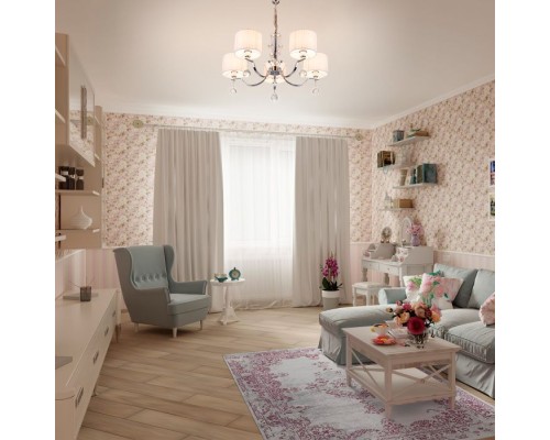 Подвесная люстра Napoli 60095/5 хром Eurosvet Подвесная люстра Napoli 60095/5 хром Eurosvet