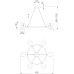 Подвесной светильник Splay 70147/6 черный Eurosvet