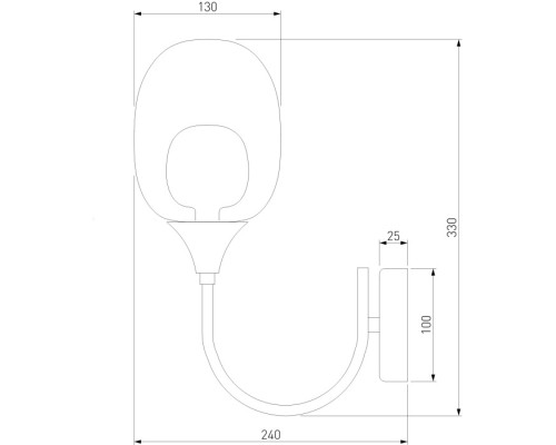 Бра Spritz 70218/1 латунь Eurosvet Бра Spritz 70218/1 латунь Eurosvet