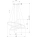 Подвесной светильник Stroke 90270/3 черный Eurosvet