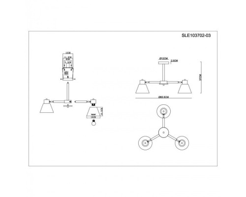 Потолочная люстра Buve SLE103702-03 Evoluce Потолочная люстра Buve SLE103702-03 Evoluce