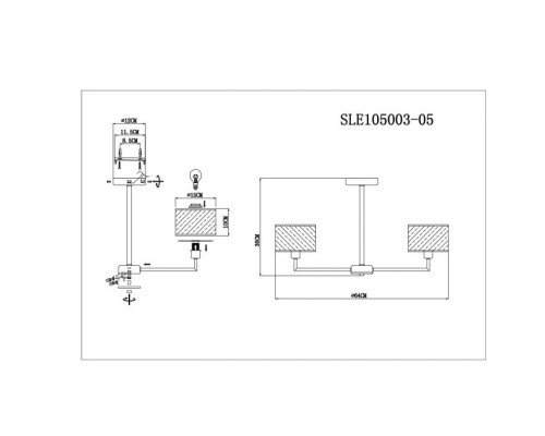 Потолочная люстра Belge SLE105003-05 Evoluce Потолочная люстра Belge SLE105003-05 Evoluce
