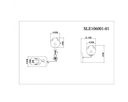 Бра Marea SLE106001-01 Evoluce Бра Marea SLE106001-01 Evoluce