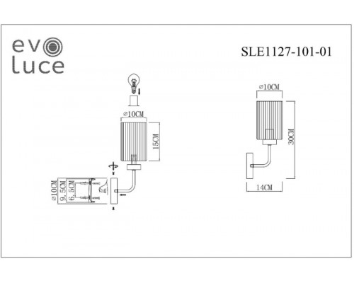 Бра Tilda SLE1127-101-01 Evoluce Бра Tilda SLE1127-101-01 Evoluce