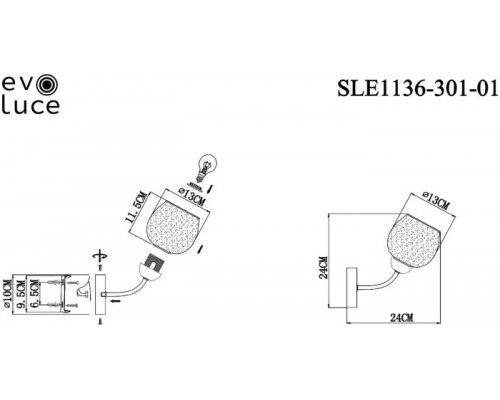 Бра Tratti SLE1136-301-01 Evoluce