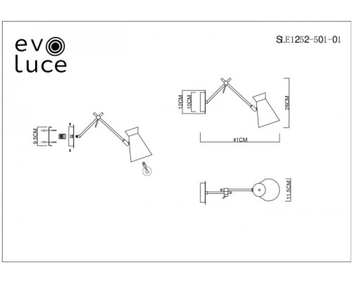 Бра Alfeo SLE1252-501-01 Evoluce Бра Alfeo SLE1252-501-01 Evoluce