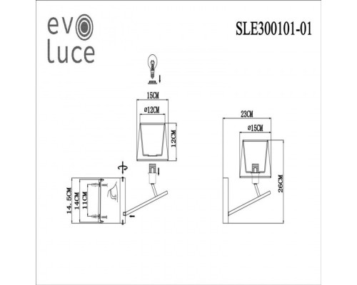 Бра Denice SLE300101-01 Evoluce Бра Denice SLE300101-01 Evoluce