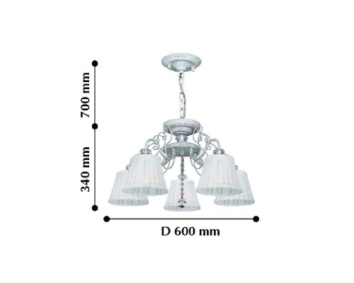 Подвесная люстра Amanda 2150-5PC F-Promo Подвесная люстра Amanda 2150-5PC F-Promo