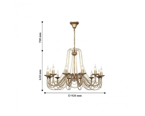 Подвесная люстра CHATEAU 2163-12P F-Promo Подвесная люстра CHATEAU 2163-12P F-Promo