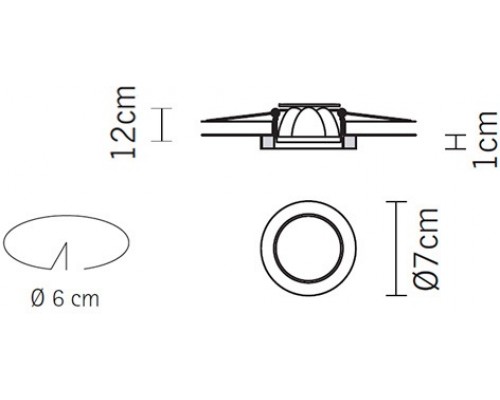 Точечный светильник Venere D55F1411 Fabbian Точечный светильник Venere D55F1411 Fabbian